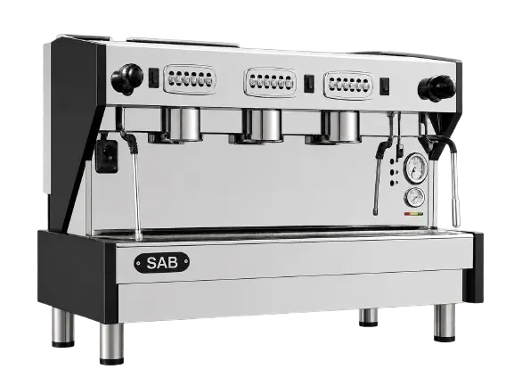 SAB PRESTIGE Automatic Espresso Cappuccino Machine - 3 Groups (Black) - 2
