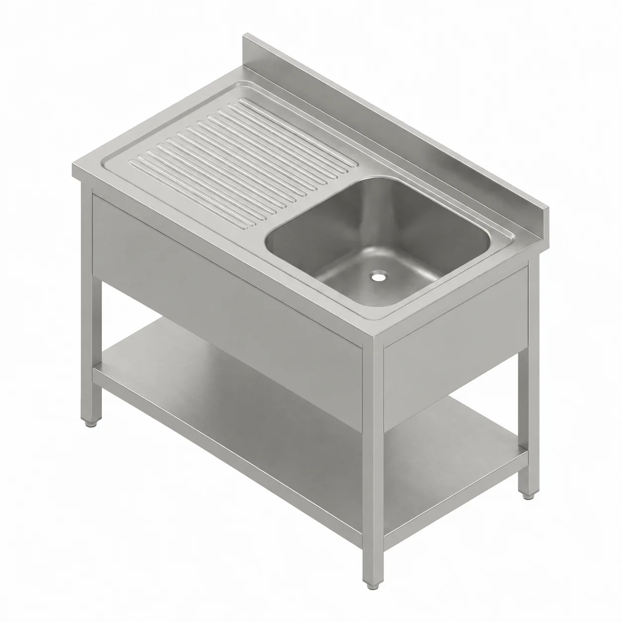 Single Bowl Sink With Right Drainboard - 1