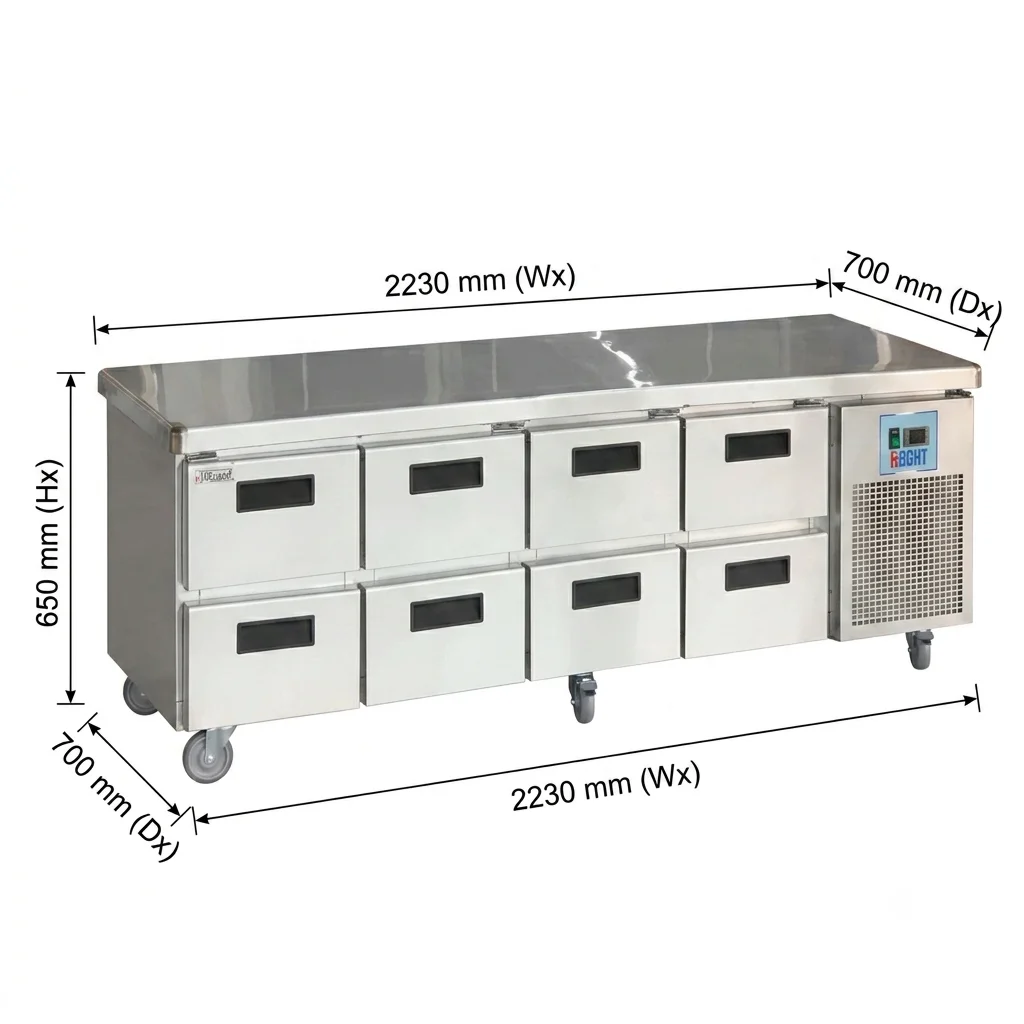 Work Top Chiller With Eight Drawers – UNGN4180TN - 2