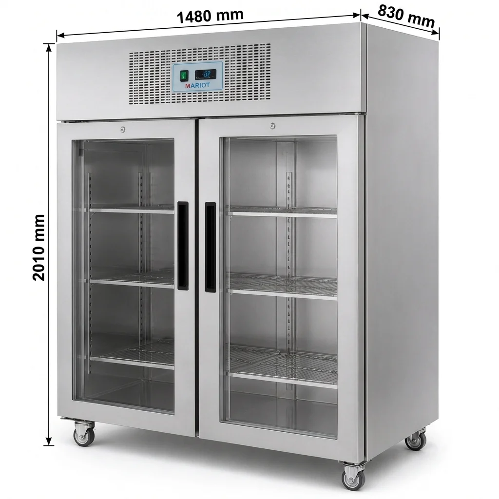Upright Chiller With Glass Doors – GN1410TN/G - 2