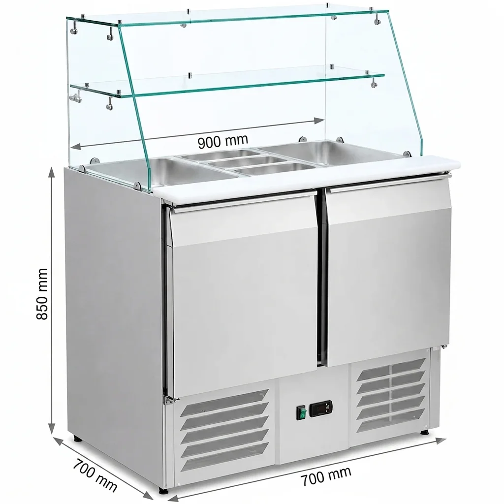Saladette With Glass Cover – S900T - 2