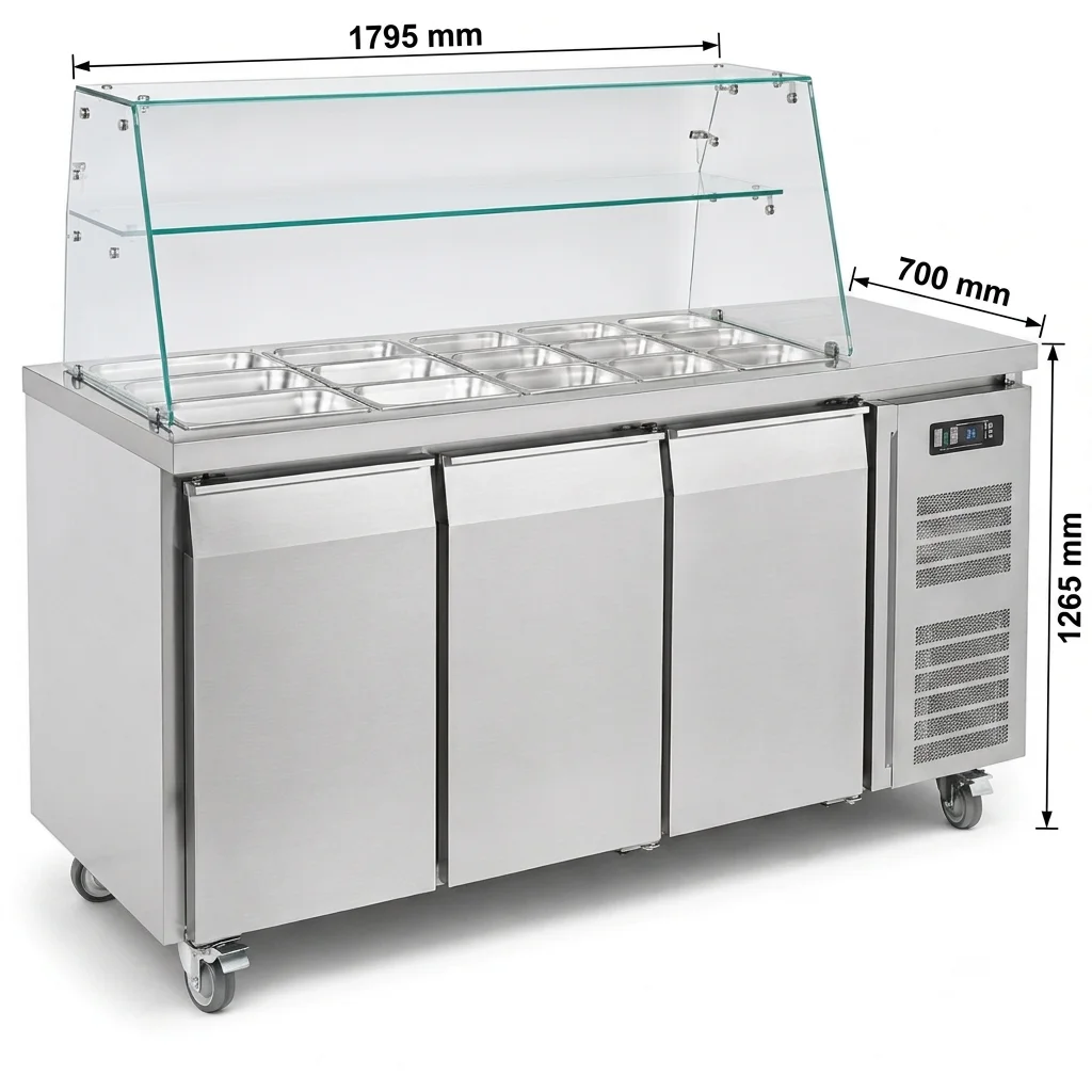 Ventilated Salad Counter Chiller – GN3100TN/SC - 2