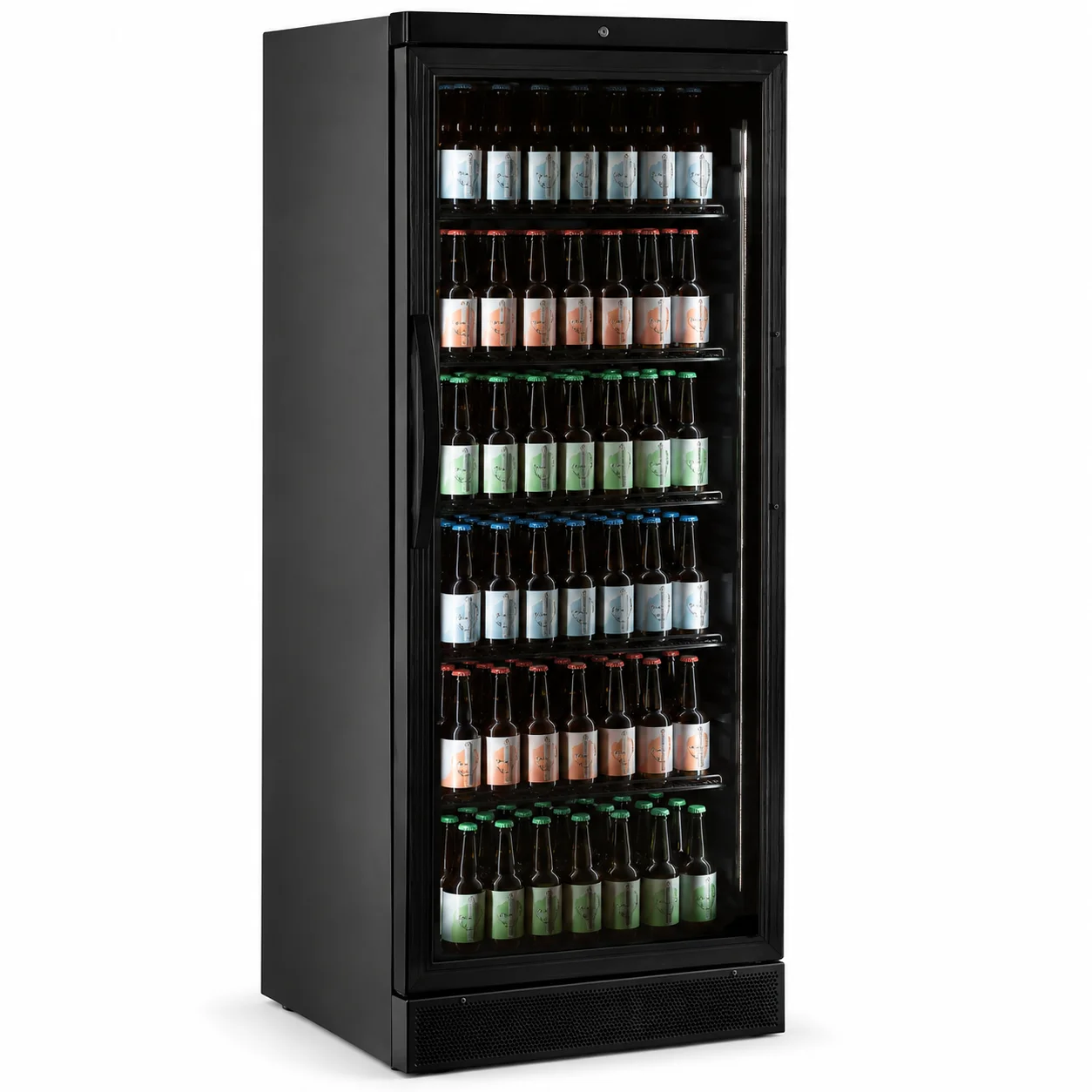 Single Door Upright Beverage Chiller – BC620 BLACK - 1