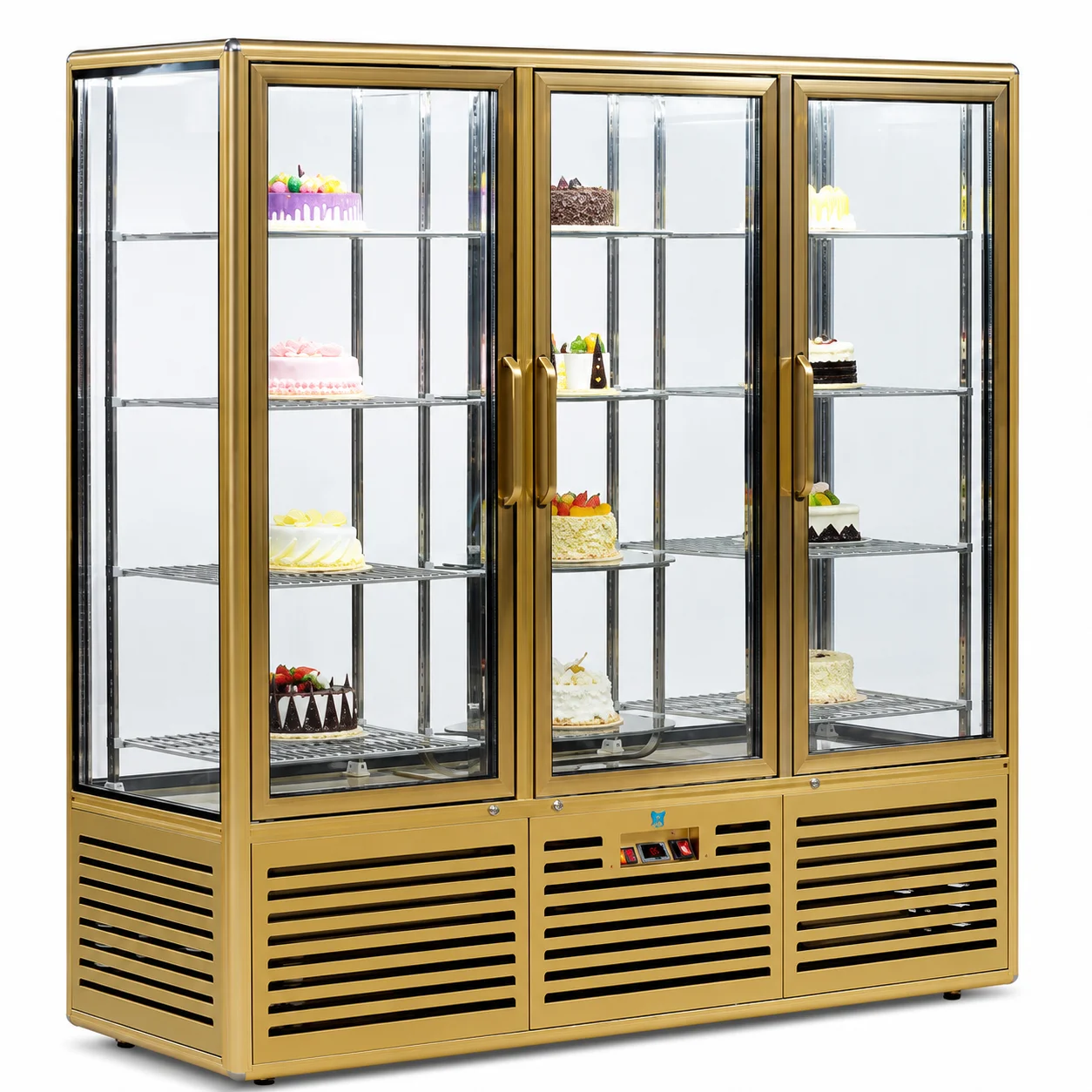 Three-Door Upright Cold Showcase – FG1250L3-A1 GOLDEN - 1