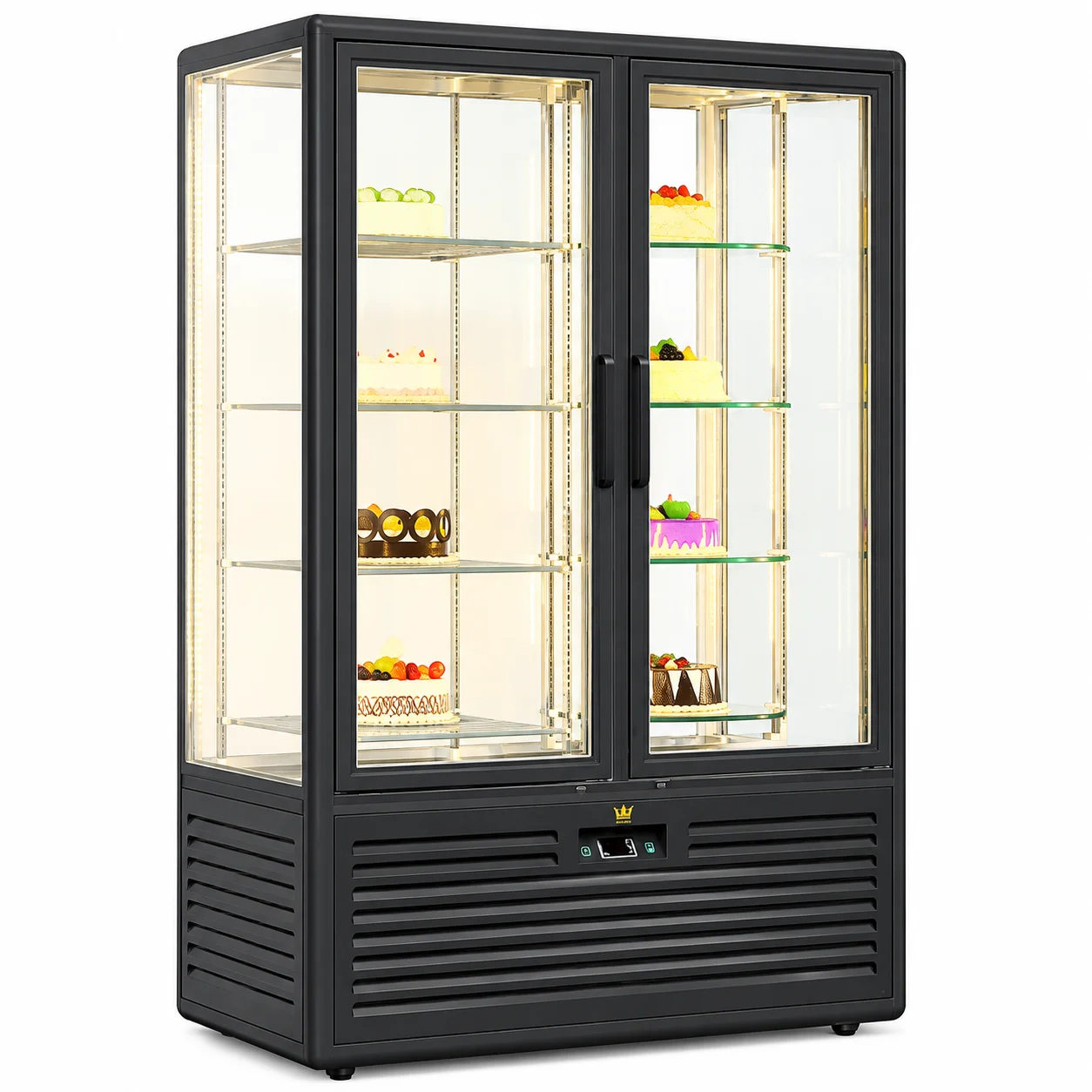 Two-Door Upright Cold Showcase – FG828L2-A1 BLACK - 1