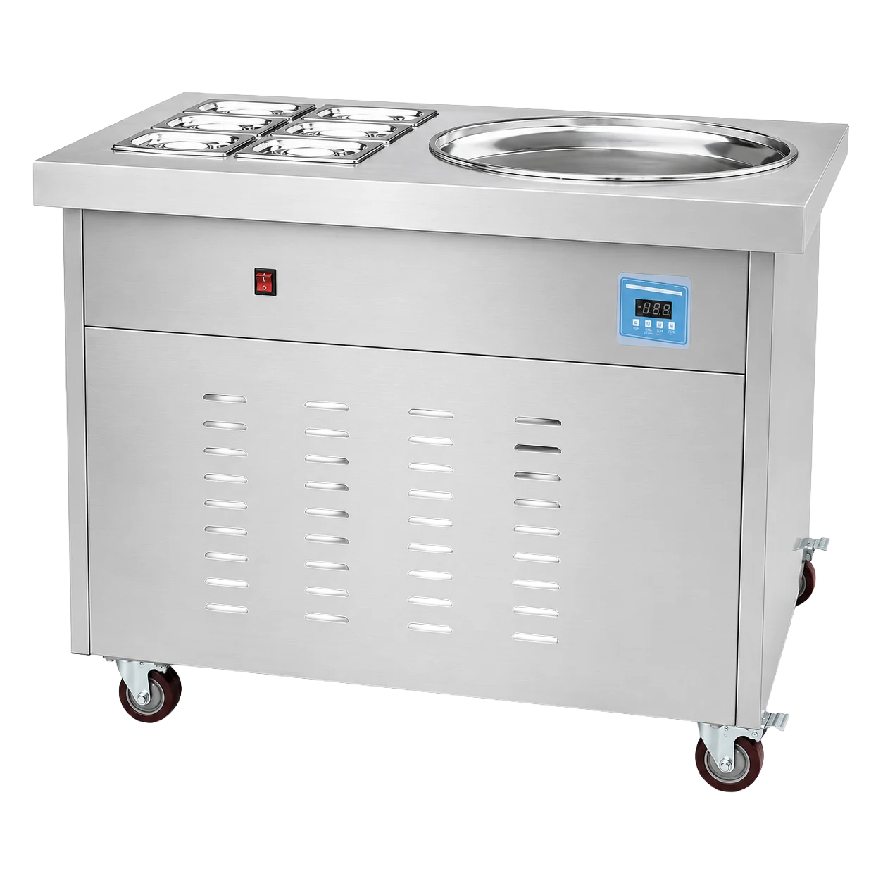 Fried Ice Cream Roll Machine – 50 Hz MK-FP1R-6C - 1