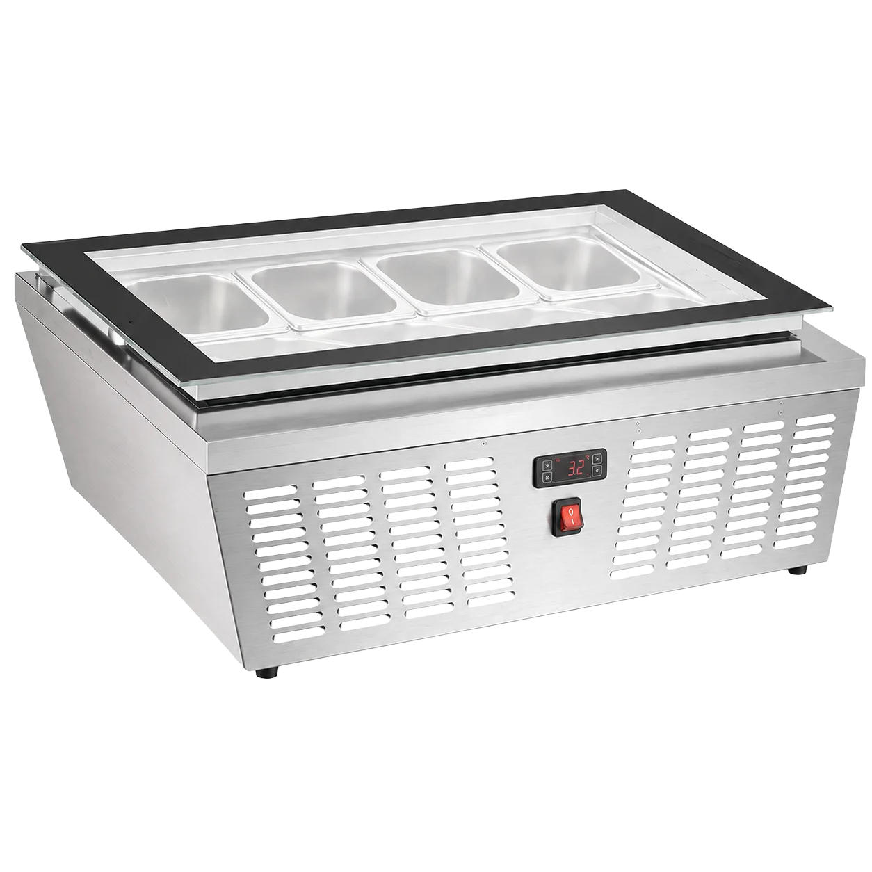 Countertop Display Cold Showcase With Flat Lid + Cooler – CW-87 FLAT - 1