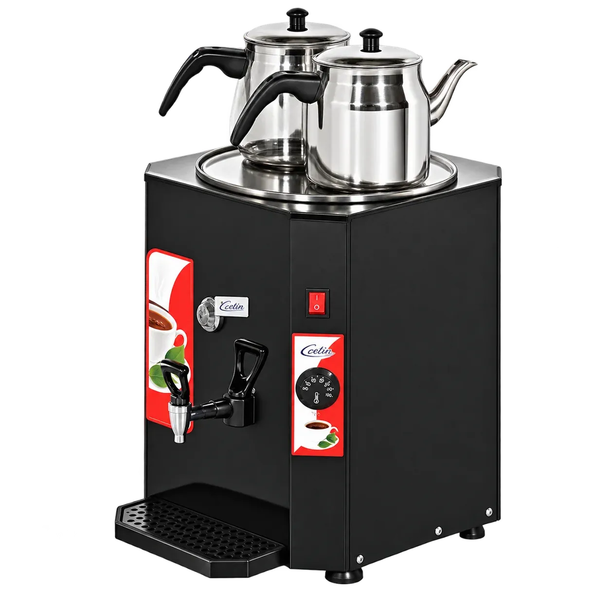 Empero Commercial Tea Maker with Pot – 23 Liters / 250 Cups – EMP.DCY.250 - 1