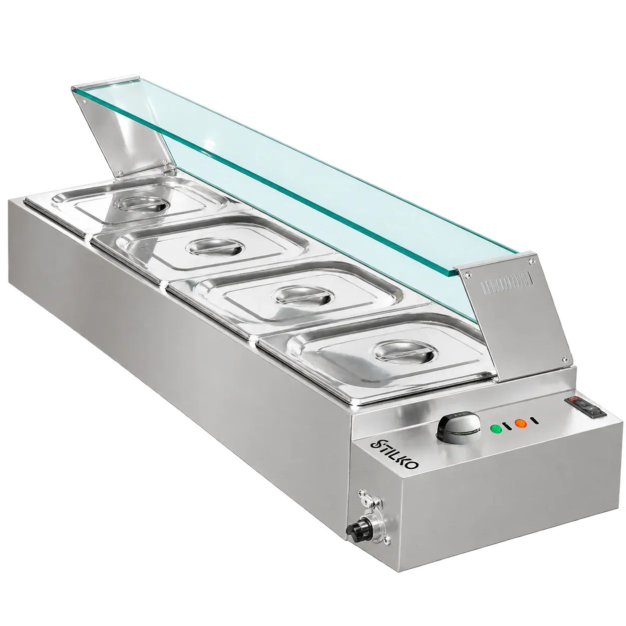 Electric Bain Marie with Glass 4 – D-DT-4B - 1