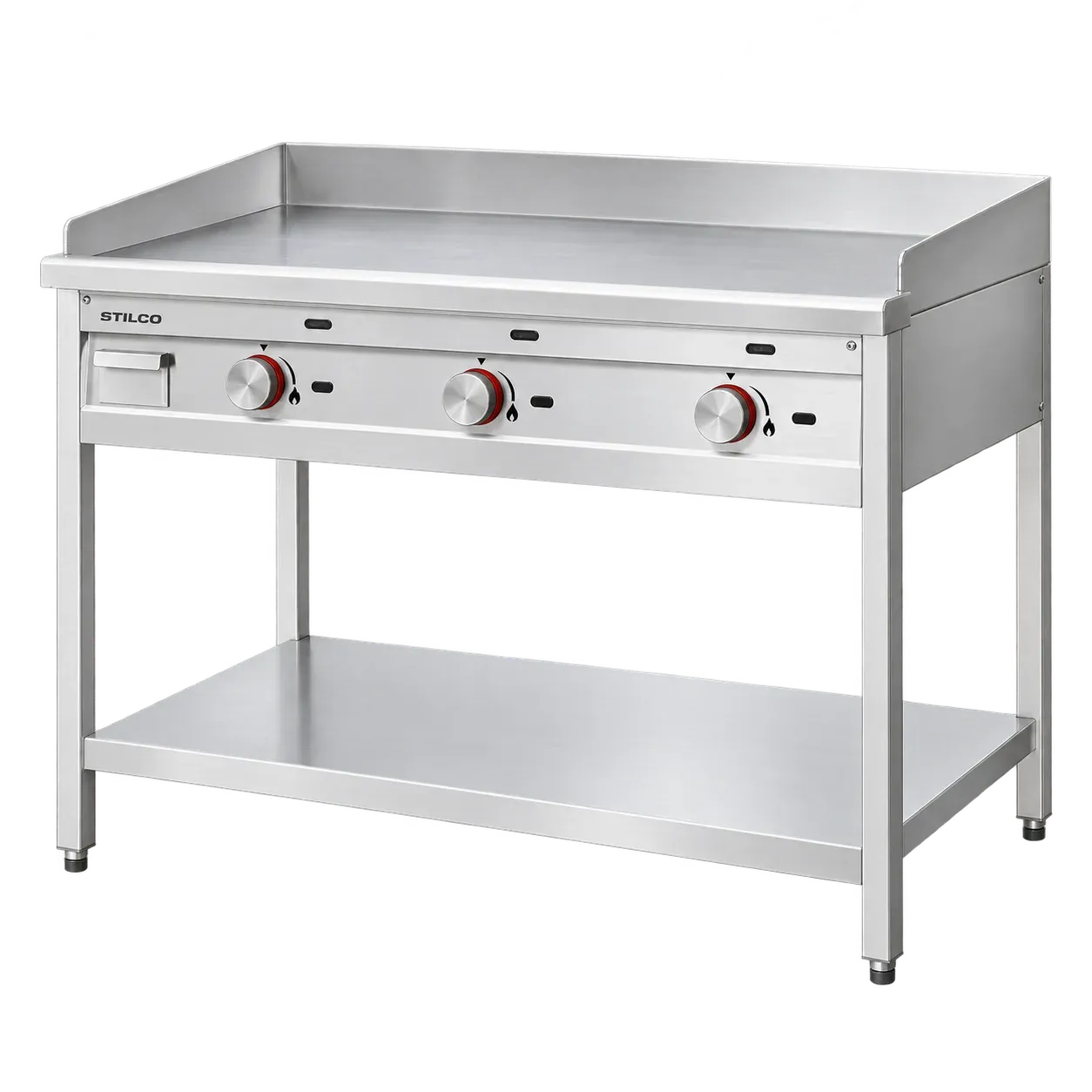 Gas Griddle Chromed Plate 3 Burners – E-RQP-1200C - 1