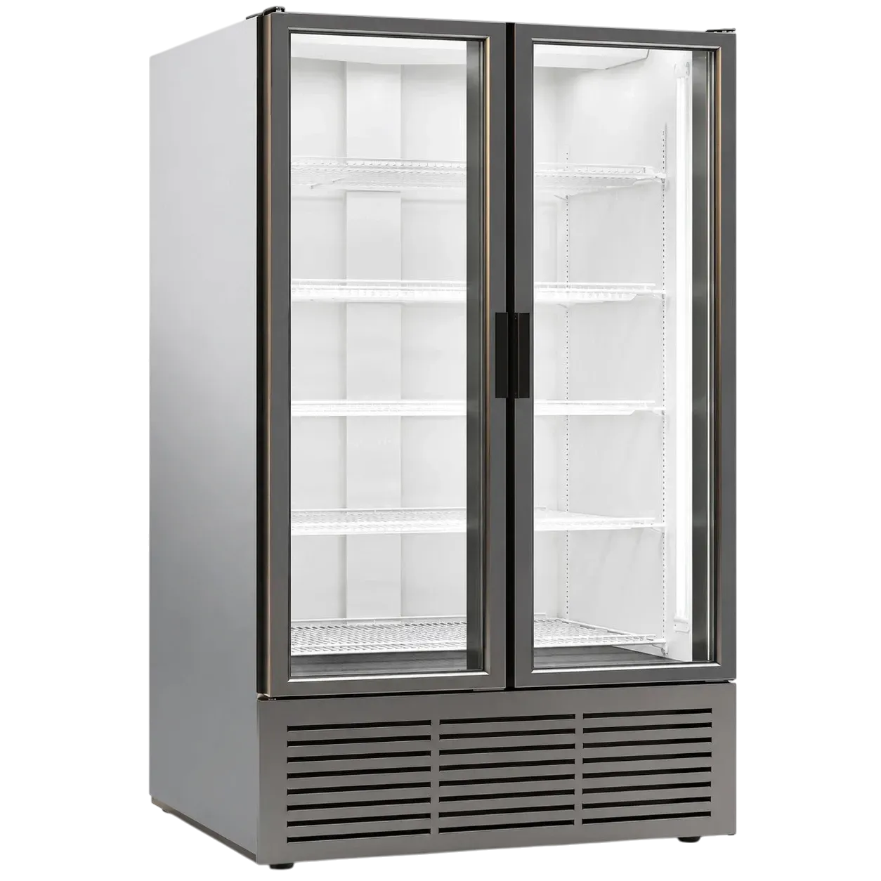 ثلاجة عرض زجاجية ببابين مع لوحة إعلانية – CL 1200 SLDC - 1